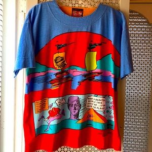 Vintage NeoMax T-shirt by Peter Max 1987